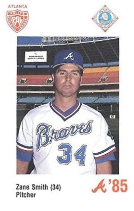 1985 Atlanta Braves Police #NNO Zane Smith Front