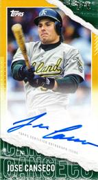 2020 Topps Rip - Mini Autographs Gold #RIPAU-JC Jose Canseco Front