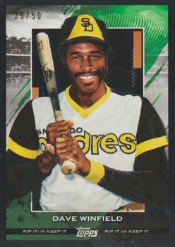 2020 Topps Rip - Black #77 Dave Winfield Front