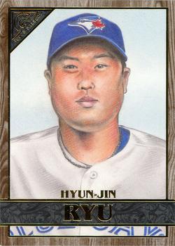 2020 Topps Gallery - Wood #17 Hyun-Jin Ryu Front