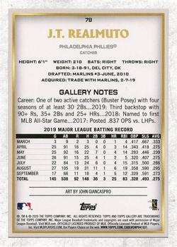 2020 Topps Gallery - Wood #78 J.T. Realmuto Back
