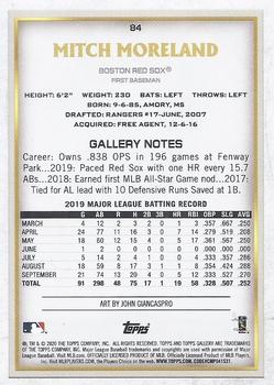 2020 Topps Gallery - Wood #84 Mitch Moreland Back