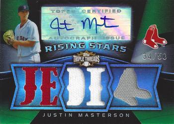 2009 Topps Triple Threads - Emerald #114 Justin Masterson Front