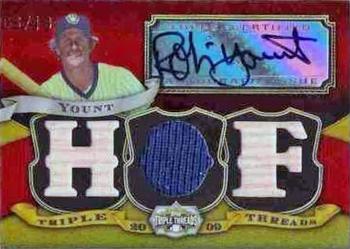 2009 Topps Triple Threads - Relic Autographs #TTAR-85 Robin Yount Front