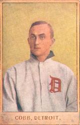 1910 Strip Cards (W-UNC) #NNO Ty Cobb Front