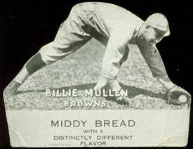 1927 Middy Bread Die Cuts #NNO Billy Mullen Front