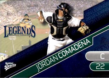 2010 MultiAd Lexington Legends #25 Jordan Comadena Front