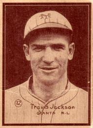 1931 W517 Mini #12 Travis Jackson Front