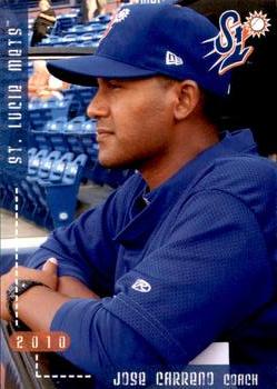 2010 Grandstand St. Lucie Mets #NNO Jose Carreno Front