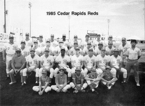 1985 Cedar Rapids Reds Team Photo #NNO Cedar Rapids Reds Front