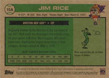 2020 Topps x Super 70s Sports - Autographs #15A Jim Rice Back