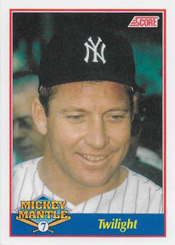 1991 Score - Mickey Mantle Glossy #7 Twilight Front