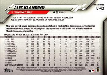 2020 Topps Update - Gold Foil #U-43 Alex Blandino Back