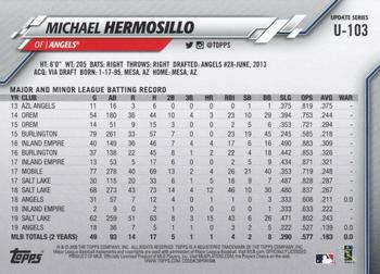 2020 Topps Update - Gold Foil #U-103 Michael Hermosillo Back