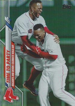 2020 Topps Update - Rainbow Foil #U-273 Time to Party (Rafael Devers / Xander Bogaerts) Front