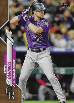 2020 Topps Update - Gold #U-11 Chris Owings Front