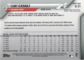 2020 Topps Update - Gold #U-31 Curt Casali Back
