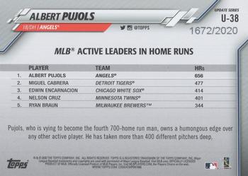 2020 Topps Update - Gold #U-38 Albert Pujols Back