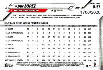 2020 Topps Update - Gold #U-57 Yoan Lopez Back