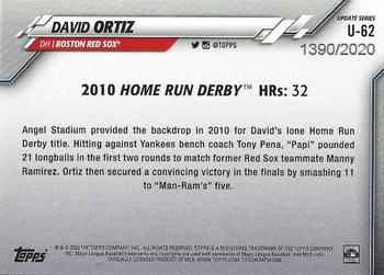 2020 Topps Update - Gold #U-62 David Ortiz Back