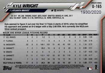 2020 Topps Update - Gold #U-165 Kyle Wright Back