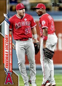2020 Topps Update - Gold #U-261 Freeway Victory (Mike Trout / Justin Upton) Front