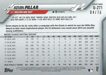 2020 Topps Update - Independence Day #U-271 Kevin Pillar Back