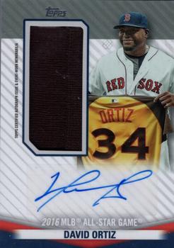 2020 Topps Update - All-Star Stitches Jumbo Patch Autographs #ASJA-DO David Ortiz Front
