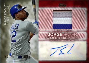 2020 Topps Update - Major League Material Autographs Red #MLA-JSO Jorge Soler Front
