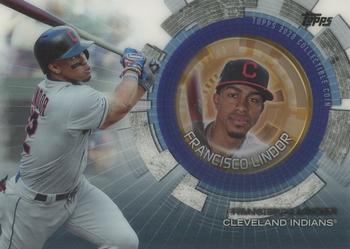 2020 Topps Update - Baseball Coin Cards #TBC-FL Francisco Lindor Front
