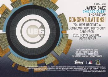 2020 Topps Update - Baseball Coin Cards #TBC-JB Javier Baez Back