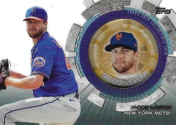 2020 Topps Update - Baseball Coin Cards #TBC-JD Jacob deGrom Front