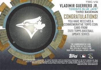2020 Topps Update - Baseball Coin Cards #TBC-VG Vladimir Guerrero Jr. Back
