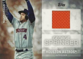 2020 Topps Update - Major League Material Relics #MLM-GSP George Springer Front