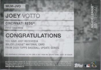 2020 Topps Update - Major League Material Relics #MLM-JVO Joey Votto Back