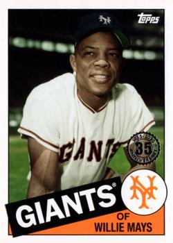 2020 Topps Update - 1985 Topps Baseball 35th Anniversary #85TB-25 Willie Mays Front