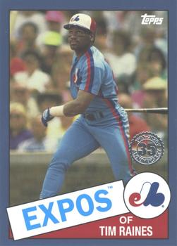 2020 Topps Update - 1985 Topps Baseball 35th Anniversary Blue #85TB-24 Tim Raines Front