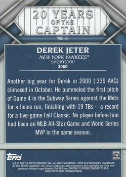2020 Topps Update - 20 Years of The Captain #YOC-00 Derek Jeter Back