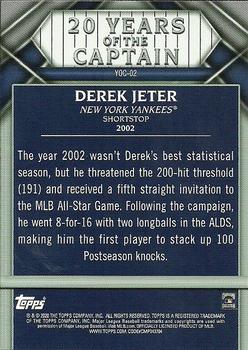 2020 Topps Update - 20 Years of The Captain #YOC-02 Derek Jeter Back