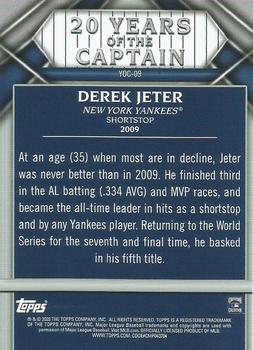 2020 Topps Update - 20 Years of The Captain #YOC-09 Derek Jeter Back