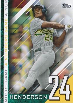 2020 Topps Update - A Numbers Game #NG-5 Rickey Henderson Front