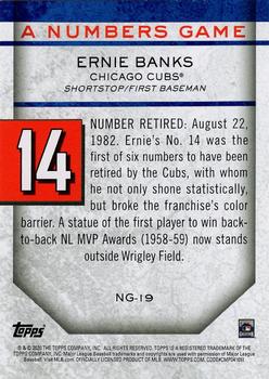 2020 Topps Update - A Numbers Game #NG-19 Ernie Banks Back