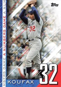 2020 Topps Update - A Numbers Game #NG-20 Sandy Koufax Front