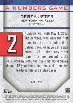 2020 Topps Update - A Numbers Game #NG-22 Derek Jeter Back