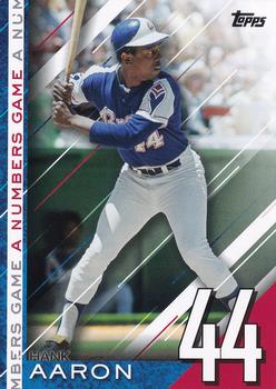 2020 Topps Update - A Numbers Game #NG-25 Hank Aaron Front