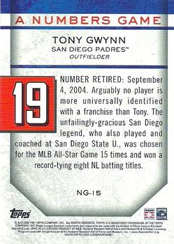 2020 Topps Update - A Numbers Game Blue #NG-15 Tony Gwynn Back