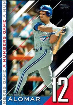 2020 Topps Update - A Numbers Game Black #NG-1 Roberto Alomar Front