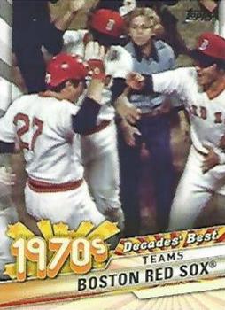 2020 Topps Update - Decades' Best #DB-25 Boston Red Sox Front