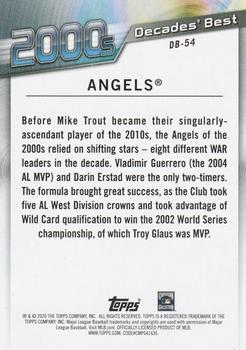 2020 Topps Update - Decades' Best #DB-54 Angels Back