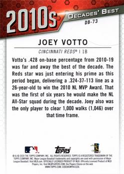 2020 Topps Update - Decades' Best #DB-73 Joey Votto Back